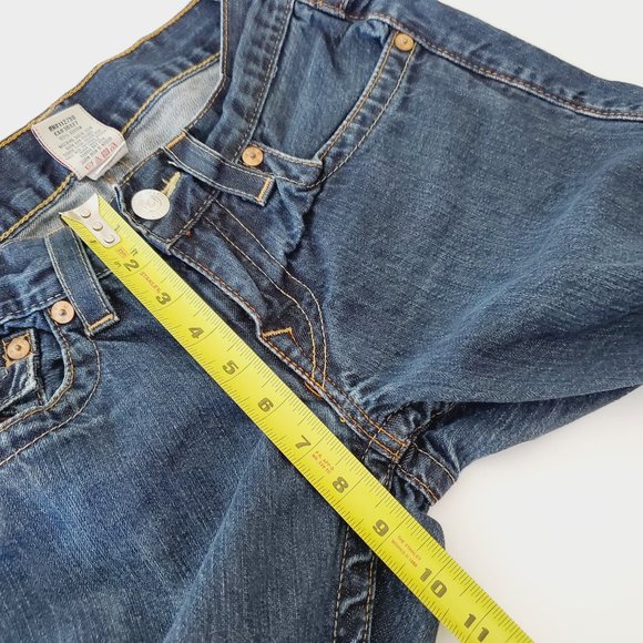 TRUE RELIGION Flap Pocket Blue Bootcut Jeans - Picture 9 of 10